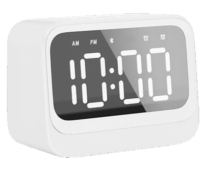 Budzik i radiobudziki Denver Radiobudzik Denver EC-54W z głośnikiem Bluetooth biały